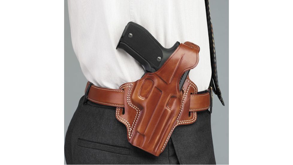 Galco Fletch High Ride Belt Holster - Left Hand - Black FL205B