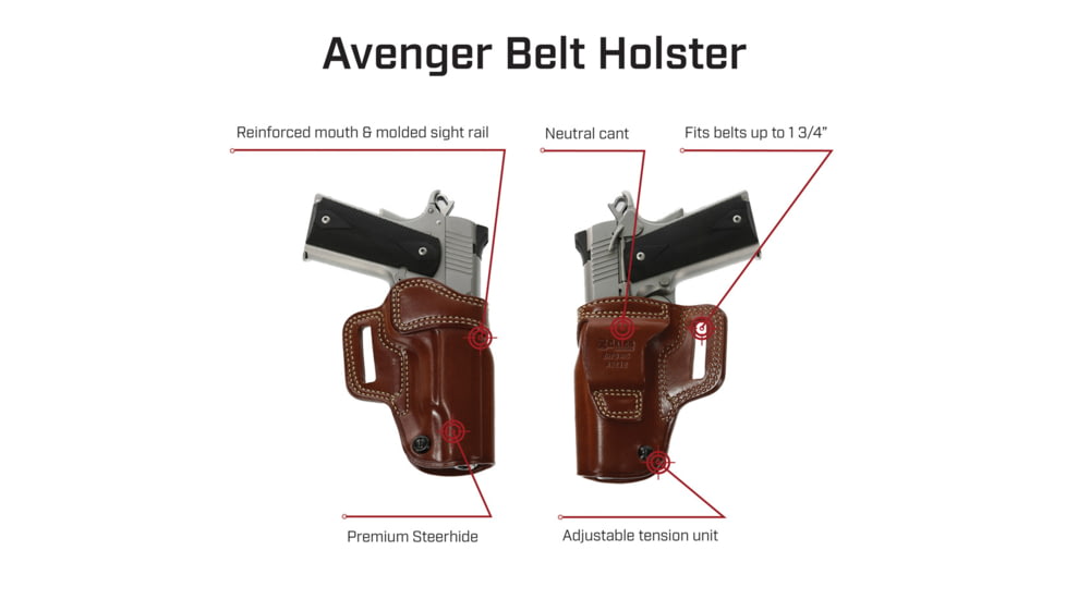 Galco Avenger Glock 17 / Glock 22 / Glock 31 OWB Belt Holster
