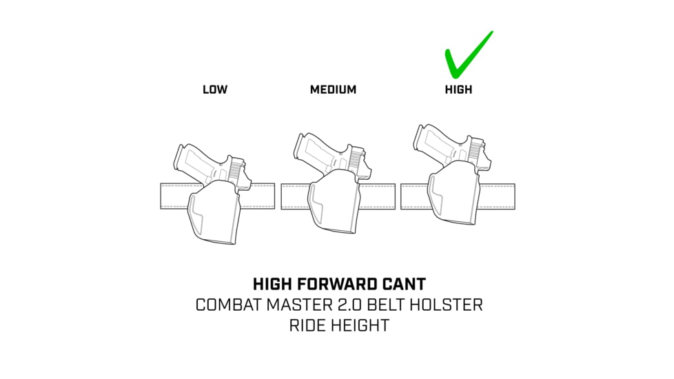 Galco Combat Master 2.0 Premium Steerhide Belt Holster