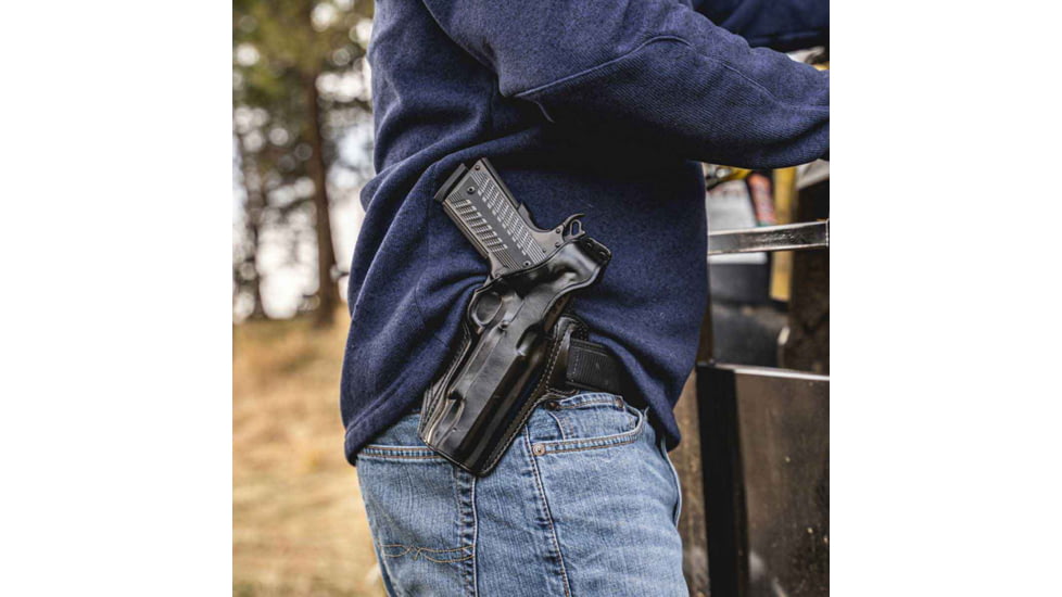 Galco Fletch High Ride Premium Steerhide OWB Belt Holster