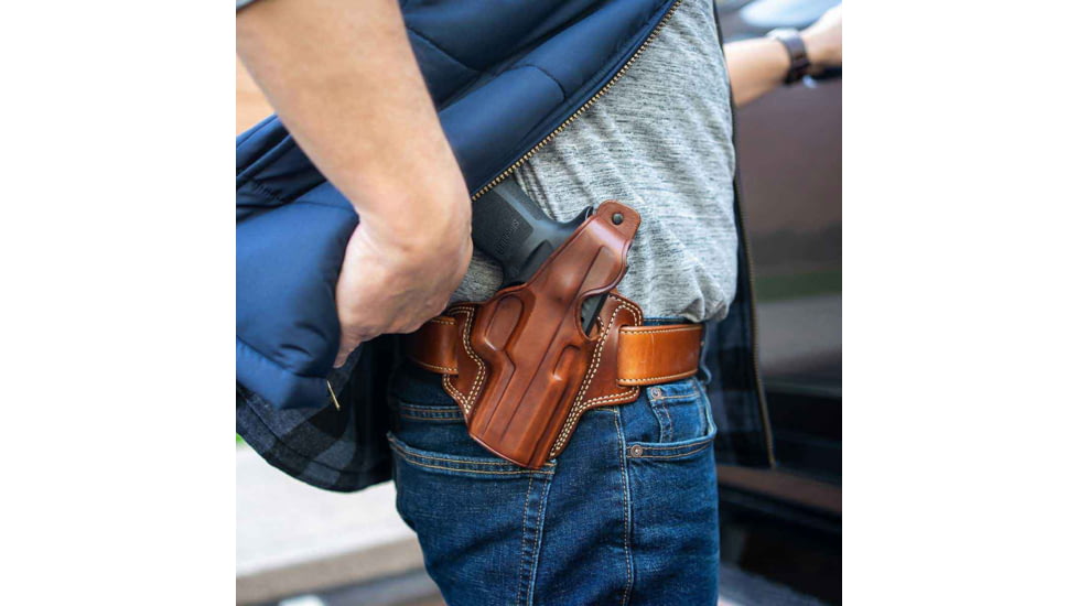 Galco Fletch High Ride Premium Steerhide OWB Belt Holster