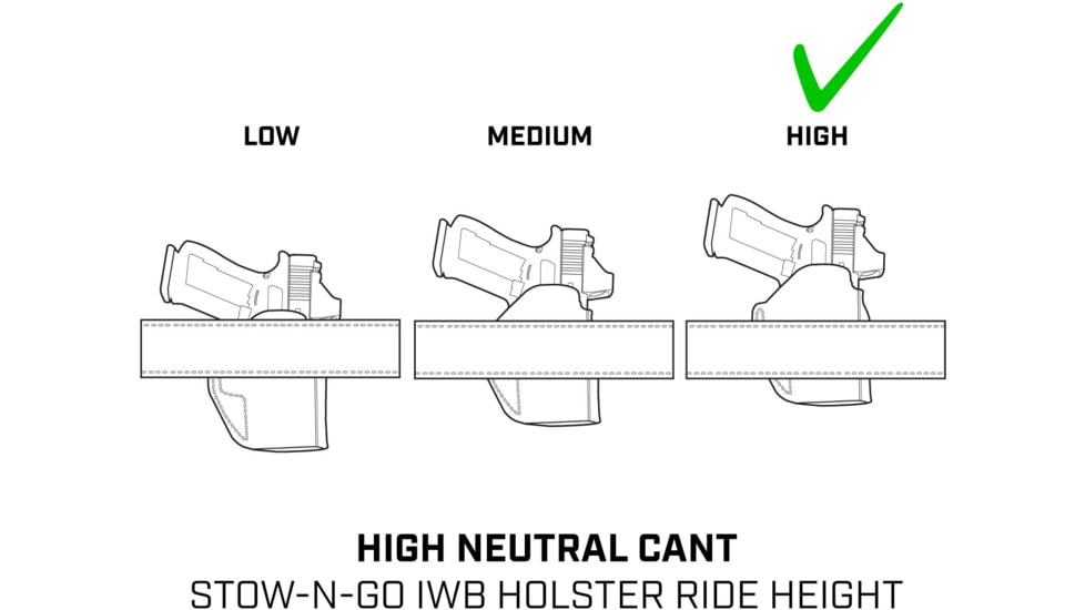 Galco Stow-N-Go Premium Steerhide IWB Holster, Glock 26 Gen 3-5, Glock 27 Gen 3-4, Glock 33 Right Hand, Natural, STO286R