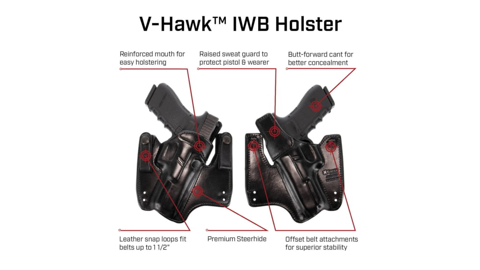 Galco V-Hawk Premium Steerhide IWB Holster