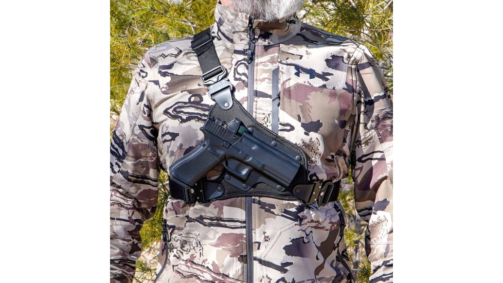 Galco High Ready Hybrid Kydex/Nylon Chest Holster, Sig-Sauer P220/226/229, Right Hand, Black, HR248RB