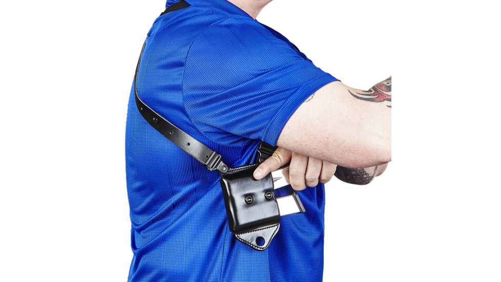 Galco Horizontal Mag Carrier For Shoulder System - Ambidextrous - Tan HCL24