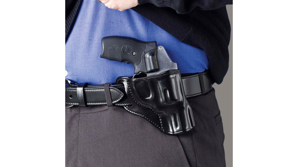 Galco Hornet Belt Leather Holster,SW J Fr 2in, Black, Right Hand HT158B