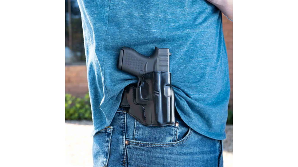 Galco Hornet Strongside/Crossdraw Belt Holster, Ruger Ec9S, Ruger Lc9, Right Hand, Black, HT636RB