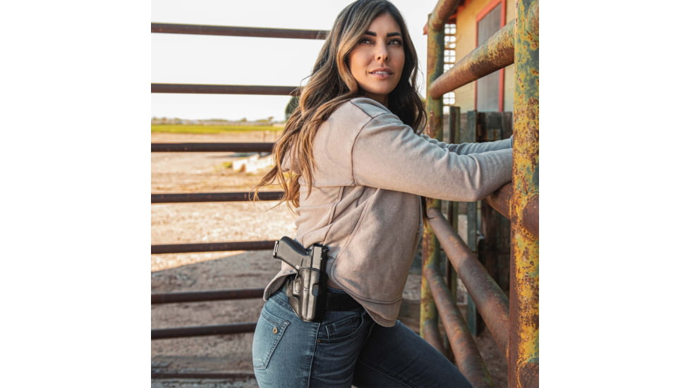 Galco Hornet Strongside/Crossdraw Belt Holster, Ruger Ec9S, Ruger Lc9, Right Hand, Black, HT636RB