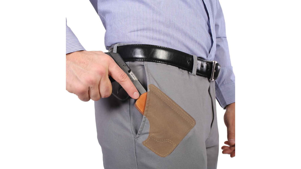 Galco Horsehide Front Pocket Holster, Glock 43/43X/43X MOS, Right Hand, Natural, PH800