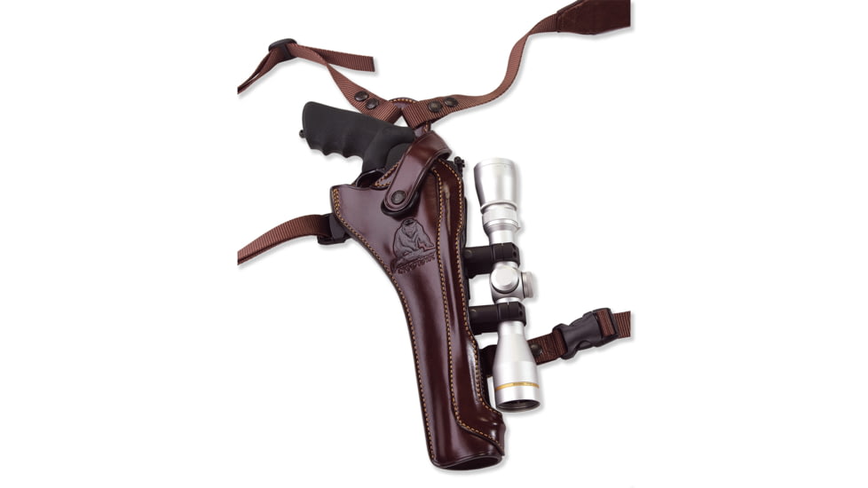 Galco Kodiak Hunter Chest Holster, Taurus Raging Hunter 8 3/8in W/Scope, Right Hand, Havana, KH358RH