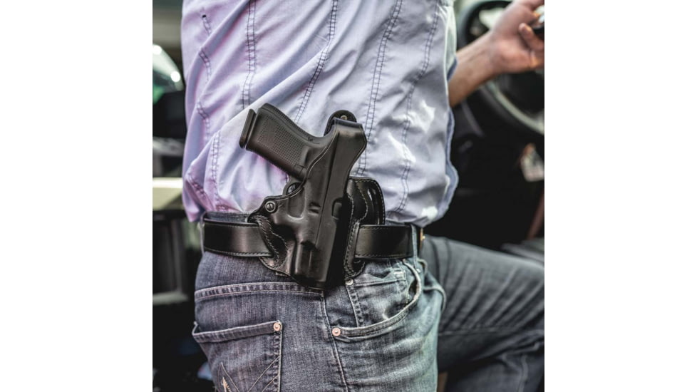 Galco Leather Holster - Ruger SR9 Cop 3 Slot - Right Hand, Black - CTS484B