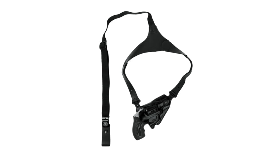 Galco Masterbilt Master Agent Shoulder System Leather, Smith &amp; Wesson J Frame M36 2in, Right, Black, MA158B