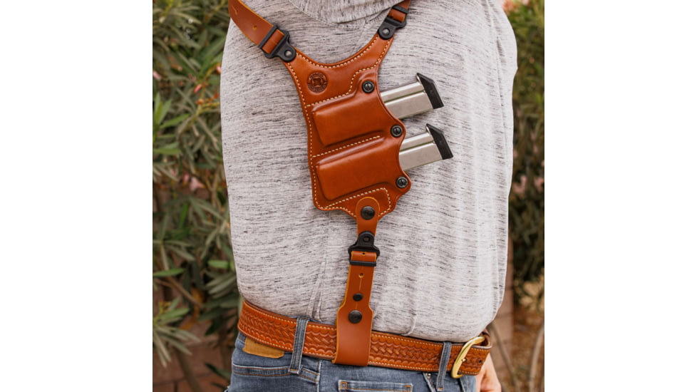 Galco Masterbilt Slabside Perfection Shoulder System Stow-N-Go IWB Holster, Leather, COLT 3 1/2in, Tan, SP212R