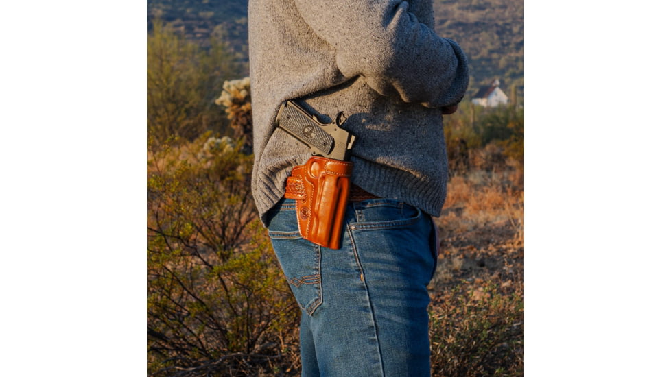 Galco Masterbilt Thunderclap Belt Holster, Glock 19 Gen 1-5, Glock 19 W/Wo Red Dot, Glock 19X, Glock 19X W/Wo Red Dot, Glock 23 Gen 2-4, Glock 23 W/Wo Red Dot, Glock 32, Glock 32 W/Wo Red Dot, Glock 45, Glock 45 W/Wo Red Dot , Right Hand, Black, TC226RB