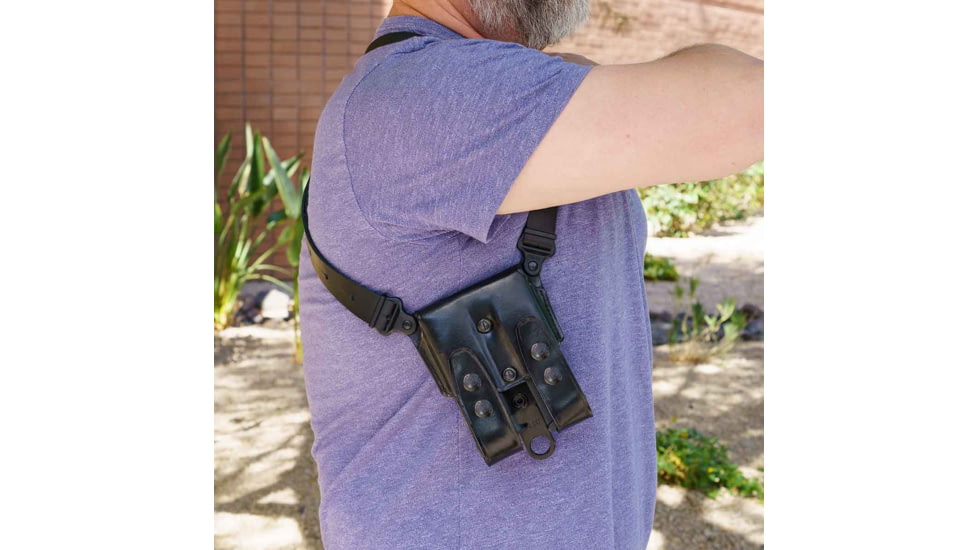 Galco Miami Classic Shoulder System Autos, Glock 42, Sig-Sauer P365 Std &amp; Sas, Sig-Sauer P365 .380, Sig-Sauer P365X, Sig-Sauer P365Xl, Sig-Sauer P365Xl Spectre Comp No Red Dot, Right Hand, Black, MC870B