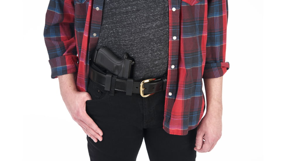 Galco Paragon IWB Kydex Holster, Smith &amp; Wesson M&amp;P M2.0 Compact 4in, SIG Sauer M18, SIG Sauer P320 Compact, Ambidextrous, Plain, Black, PAR472RB