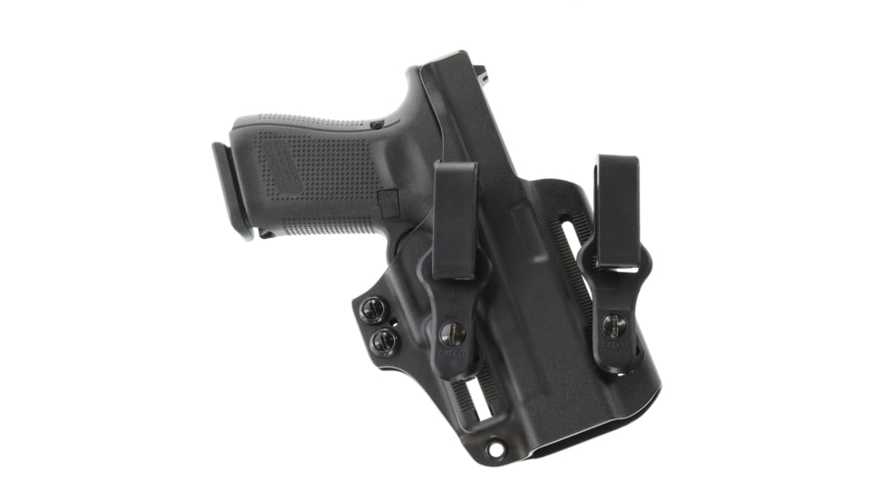 Galco Paragon IWB Kydex Holster, Smith &amp; Wesson M&amp;P M2.0 Compact 4in, SIG Sauer M18, SIG Sauer P320 Compact, Ambidextrous, Plain, Black, PAR472RB