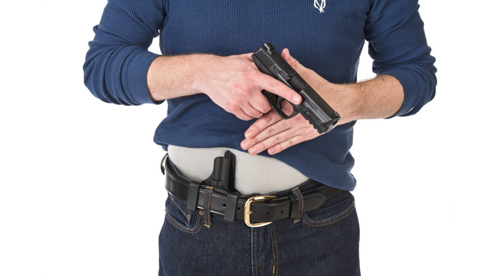 Galco Paragon IWB Kydex Holster, Smith &amp; Wesson M&amp;P M2.0 Compact 4in, SIG Sauer M18, SIG Sauer P320 Compact, Ambidextrous, Plain, Black, PAR472RB