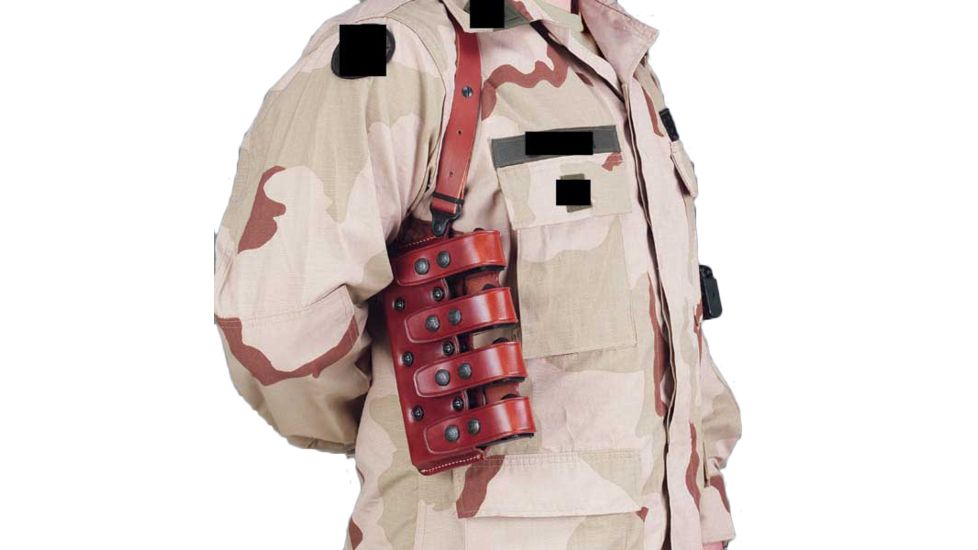 Galco Quad Magazine Carrier, Ambidextrous, Black - Single Column .45 Metal Pistol Mags QCL26B