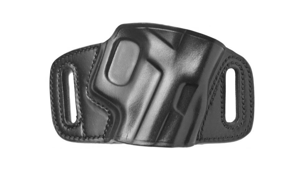 Galco Quick Slide Belt Holster, Kimber Micro 9, Right hand, Kydex/Premium Steerhide Finish, Black, QS664B