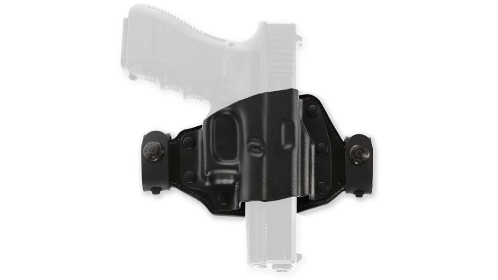 Galco Quick Slide Concealment Leather Holster, Glock 20/Glock 29/Glock 30/Glock 21, Right Hand, Plain, Black, QS228B