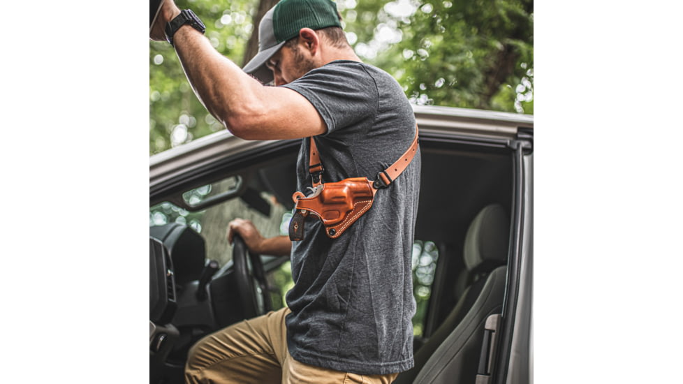 Galco S1H Shoulder Holster Component, Colt King Cobra, Colt Viper 3In, Right Hand, Tan, 364