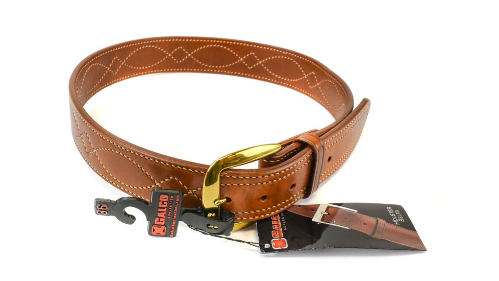 Galco SB6 Fancy Stitched Belt - Tan - Size - 36 SB6-36