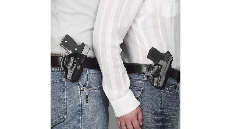 Galco Stinger Belt Holster, Glock 43, Right Hand, Plain Finish, Black, SG850B