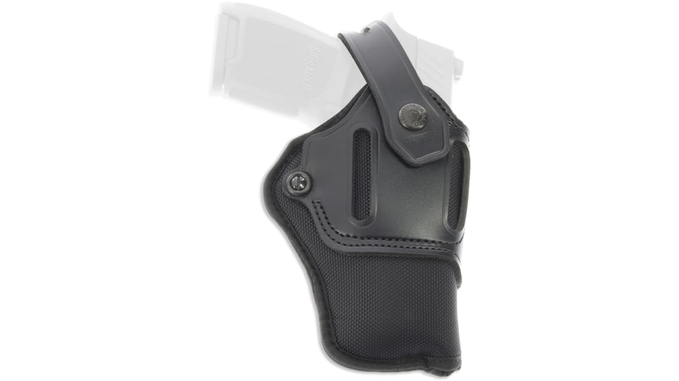 Galco Switchback Strongside/Crossdraw Belt Leather Holster, Ambidextrous, Walther PPQ M2 4in, Black, SA8-45B