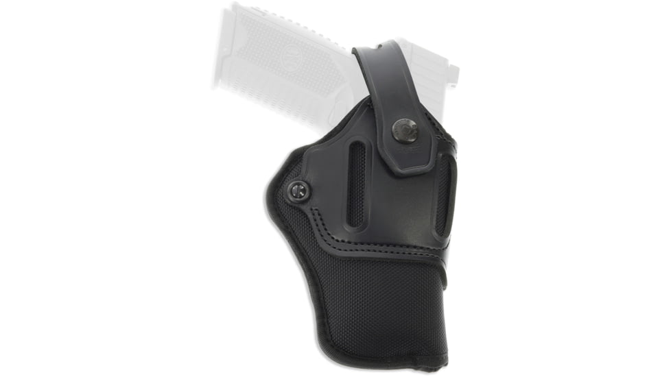 Galco Switchback Strongside/Crossdraw Belt Leather Holster, Ambidextrous, Walther PPQ M2 4in, Black, SA8-45B