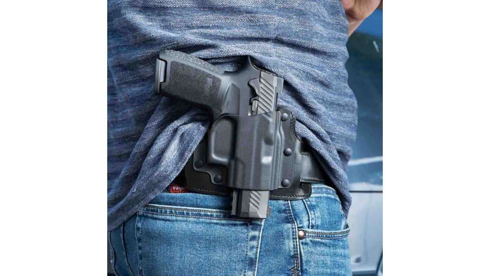 Galco Tac Slide Belt Holster, Glock 43/Glock 43X/Glock 48, Right Hand, Plain, Black, TS800B