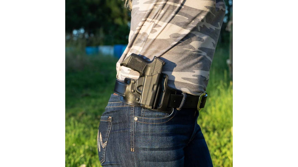 Galco Tac Slide Belt Holster, Glock 43/Glock 43X/Glock 48, Right Hand, Plain, Black, TS800B