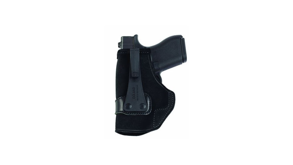 Galco Tuck-N-Go 2.0 Strongside/Crossdraw IWB Holster, Glock 42/Kahr Arms PM9, Left Hand, Premium Center Cut Steerhide, Black, TUC461B