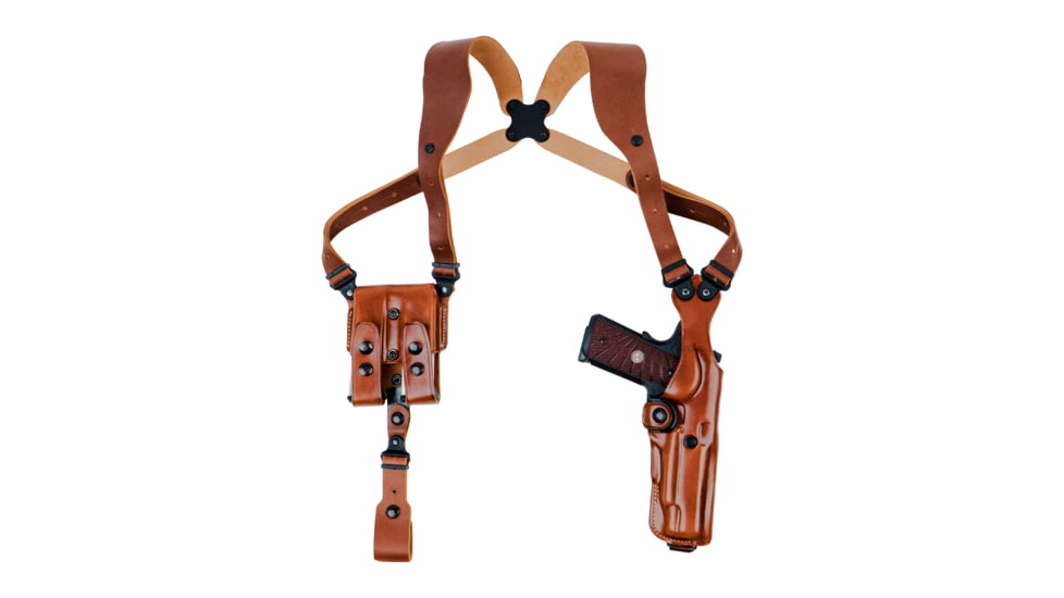 Galco Vhs 4.0 Vertical Holster System Autos, Glock 20, Glock 20 W/Wo Red Dot, Glock 21, Glock 21 Sf Standard Glock Rail, Glock 21 W/Wo Red Dot, Springfield Echelon 4.5in, Springfield Echelon 4.5in W/Wo Red Dot, Ambidextrous Hand, Tan, VHS4-228R