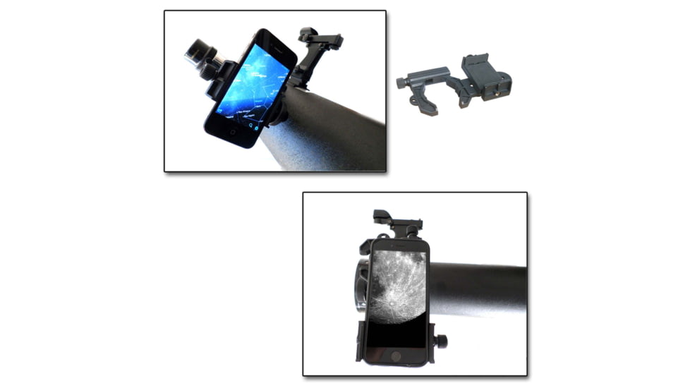 Cassini 1000mm x 120mm Reflector Telescopes w/ Smartphone Adapter, Black, SS-1000120TR