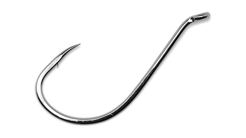 Gamakatsu 0 Octopus Hook, Barbed, Needle Point, Ringed Eye, Nickel, Size 10, 10 per Pack, 2005