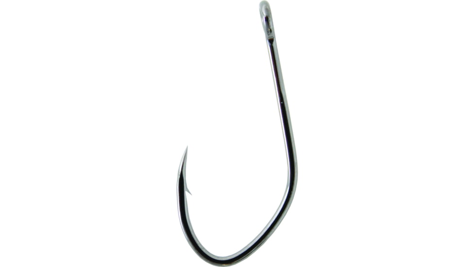 Gamakatsu Big River Bait Hook, Barbed, Needle Point, All Purpose, Open Eye, NS Black, Size 6/0, 5 per Pack, 225916