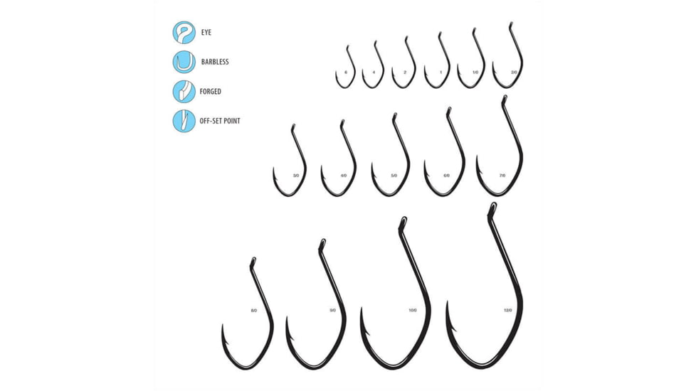 Gamakatsu Big River Bait Ns 1/0, 6 Hooks P/P 225411
