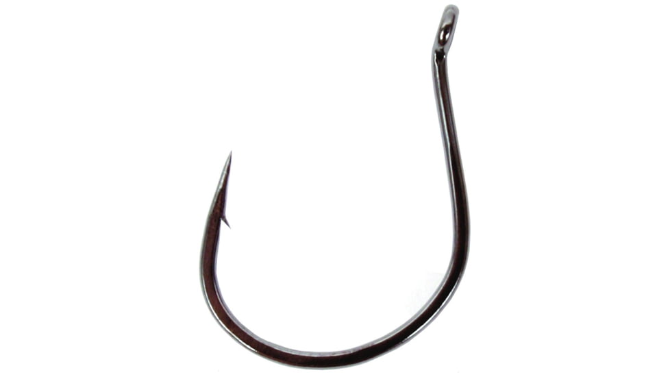 Gamakatsu Finesse Wide Gap Hook, Needle Point Ringed Eye, NS Black, Size 1, 25 per Pack, 230410-25