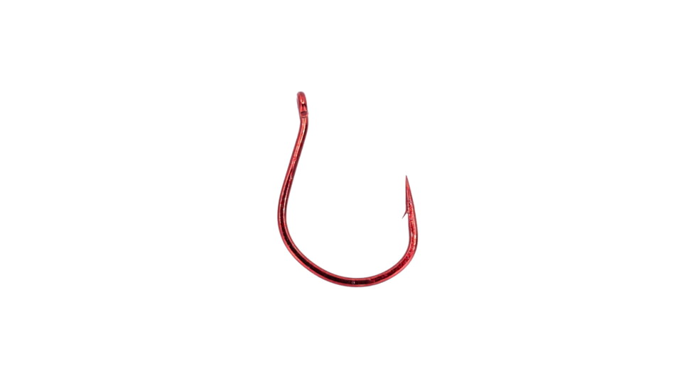 Gamakatsu Finesse Wide Gap Hook, Needle Point Ringed Eye, Red, Size 2, 6 per Pack, 230309