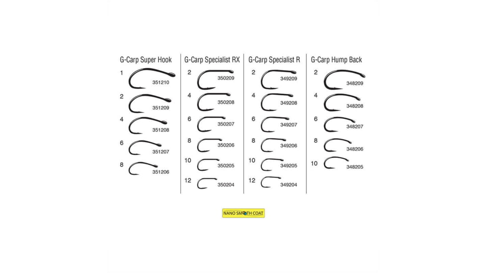 Gamakatsu G-Carp Hump Back 4, 10 Hooks P/P 348208
