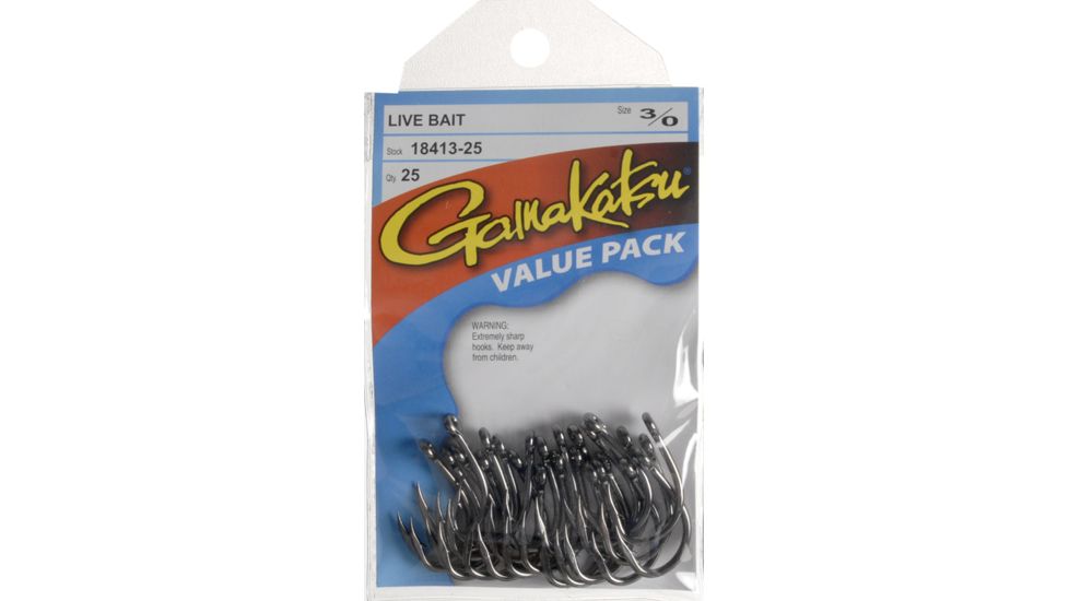 Gamakatsu Live Bait Hooks - Size 3/0 025500