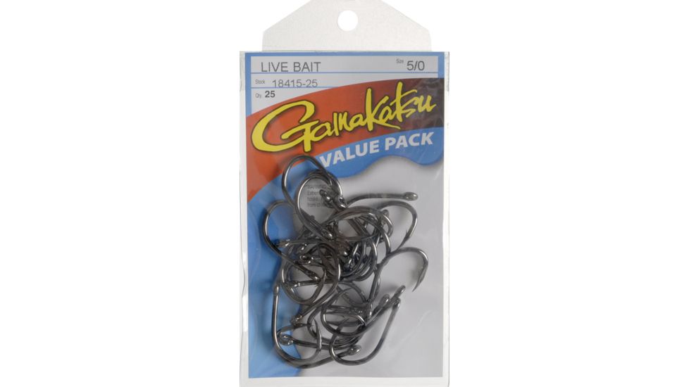 Gamakatsu Live Bait Hooks - Size 5/0 025503