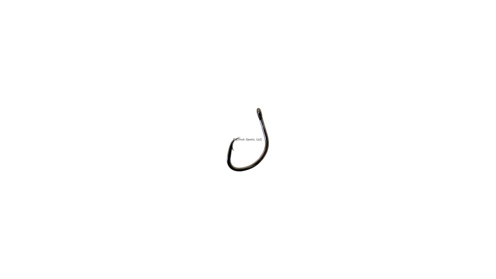 Gamakatsu Nautilus Circle Hook, Needle Point Offset, Ringed Eye, NS Black, Size 2/0, 25 per Pack, 42412-25
