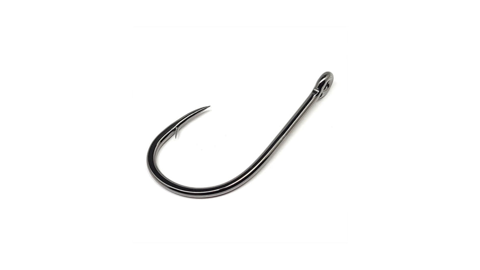 Gamakatsu Octopus Circle Straight Eye Inline-Point Nano Alpha Fishing Hook, Size 2/0, Black, 265212
