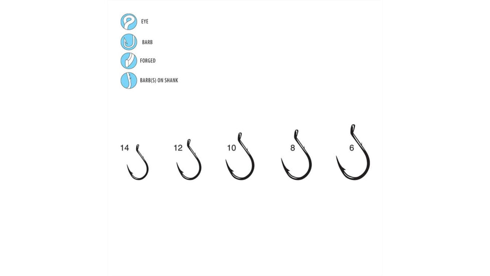 Gamakatsu Single Egg Gold 14, 10 Hooks P/P 04203