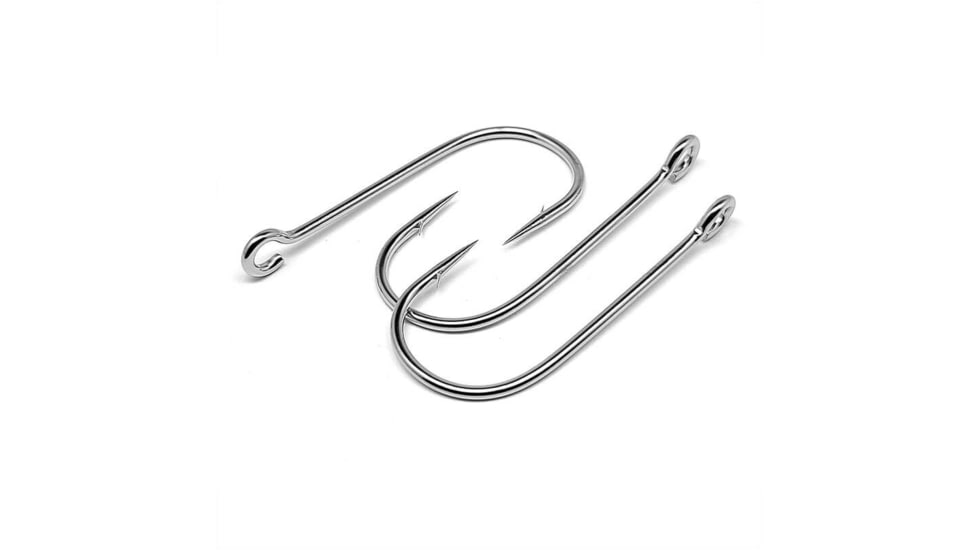 Gamakatsu Siwash Hook, Needle Point, All Purpose, Open Eye, Nickel, Size 10, 6 per Pack, Nkl, 10, 10005