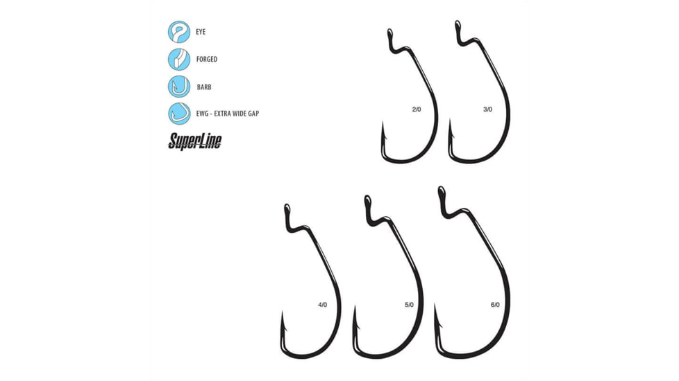 Gamakatsu Super Line Ewg Nsb 6/0, 3 Hooks P/P 74416