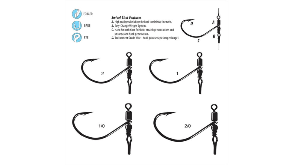 Gamakatsu Swivel Shot /DS G-Finesse TGW Nano SC 1/0 352211