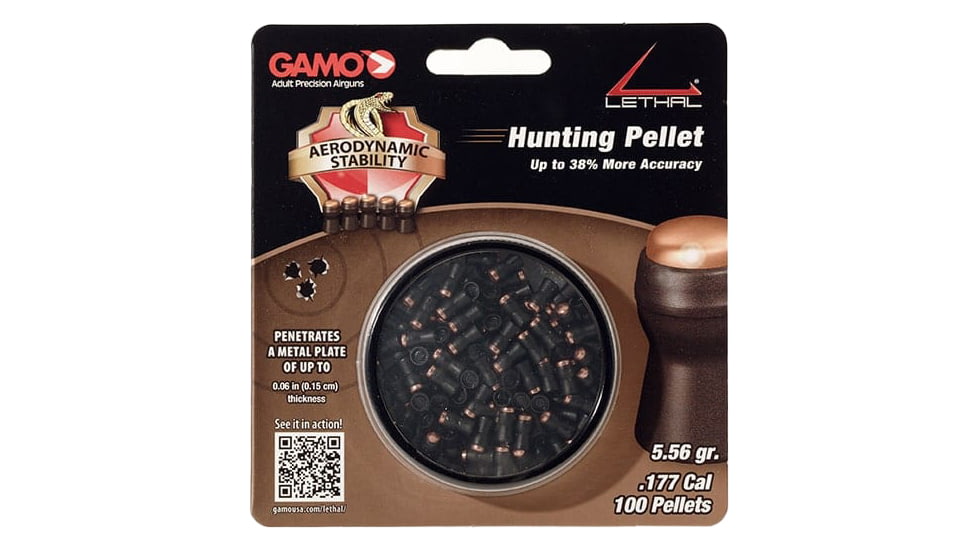 Gamo .177 Caliber Lethal Pellets, 100 Rounds, 632274054